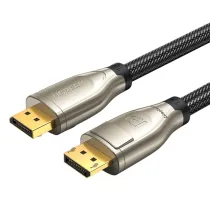 Кабель UGREEN DP112 60843 1.4 DP M/M Round Cable Zinc Alloy Shell 2м черный