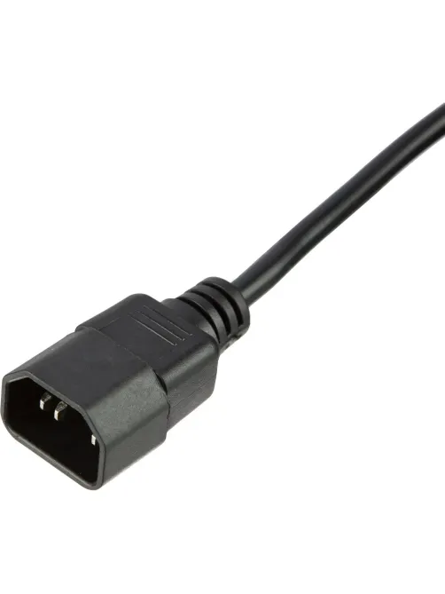 Кабель питания C13(F)-C14, 10А, 0,75мм2, 1.8м, чер (OPC002)