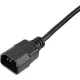 Кабель питания C13(F)-C14, 10А, 0,75мм2, 1.8м, чер (OPC002)