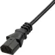 Кабель питания C13(F)-C14, 10А, 0,75мм2, 1.8м, чер (OPC002)