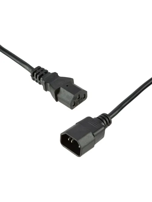 Кабель питания C13(F)-C14, 10А, 0,75мм2, 1.8м, чер (OPC002)