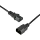 Кабель питания C13(F)-C14, 10А, 0,75мм2, 1.8м, чер (OPC002)