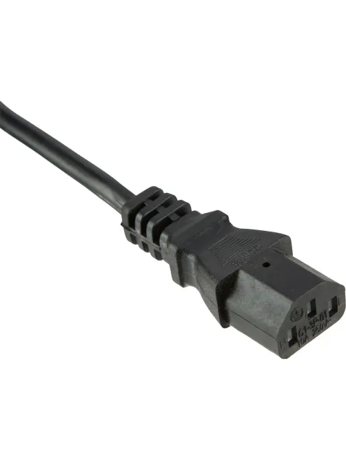 Кабель питания C13(F)-C14, 10А, 0,75мм2, 1.8м, чер (OPC002)