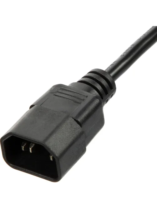 Кабель питания C13(F)-C14, 10А, 0,75мм2, 1.8м, чер (OPC002)