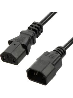 Кабель питания C13(F)-C14, 10А, 0,75мм2, 1.8м, чер (OPC002)