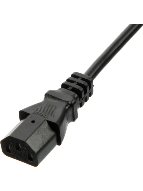 Кабель питания Euro-C13 (F), 10А, 0,75мм2, 1.8м, чер (OPC001)