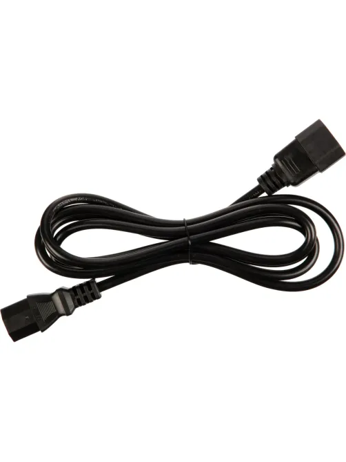 Кабель питания C13(F)-C14, 10А, 0,75мм2, 1.8м, чер (OPC002)