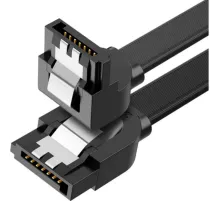 Кабель угловой UGREEN US217 (30797) SATA 3 Data Cable 90 угол. 0,5м черный