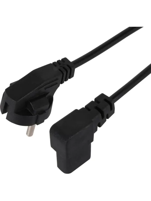 Кабель комп - розетка 220V EU (угол-угол) 3m, iOpen <ACE021R-3.0M