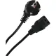 Кабель комп -> розет 220V ( угл Евровилка) 3Gx0,5mm2 1.8м iOpen ACE021-1.8M