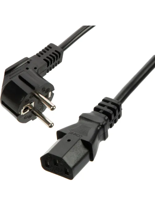 Кабель питания Euro-C13 (F), 10А, 0,75мм2, 1.8м, чер (OPC001)
