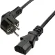 Кабель питания Euro-C13 (F), 10А, 0,75мм2, 1.8м, чер (OPC001)