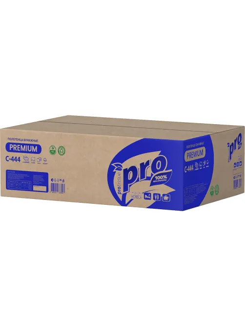 Полотенца бумажные Protissue Z-слож 2сл 150л/пач 28пач/кор_С444