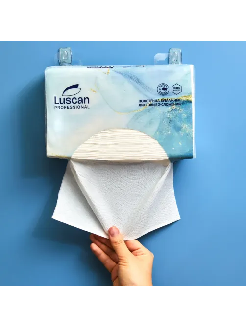 Полотенца бумажные д/дисп. Luscan Professional Zслож2слбелцел200л