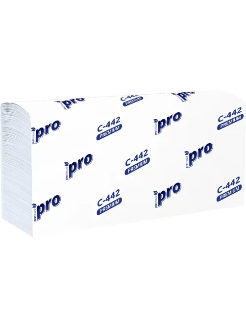 Полотенца бумажные Protissue Z-слож 2сл 200л/пач 21пач/кор_С442