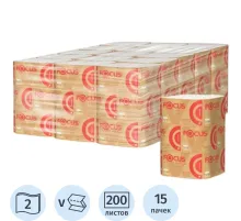 Полотенца бумажные д/дисп FocusPremium2сл 200л15пач/уп_5083739/50202900_п/э