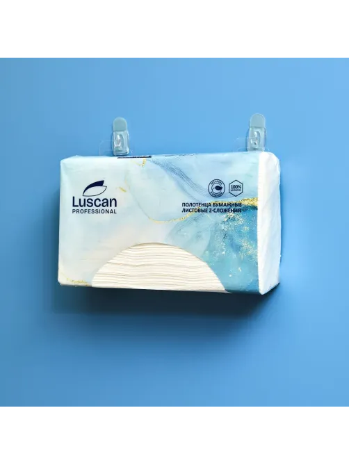 Полотенца бумажные д/дисп. Luscan Professional Zслож2слбелцел200л