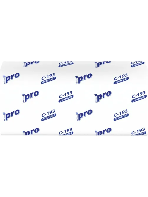 Полотенца бумажные д/держ Protissue V-слож 1сл 250л/пач 20пач/кор_C193