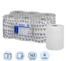 Полотенца бумажные д/дисп. Luscan Professional 2сл143м 6рул/уп