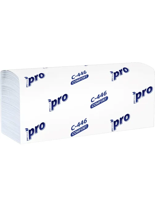 Полотенца бумажные Protissue Z-слож 1сл 200л/пач 28пач/кор_С446