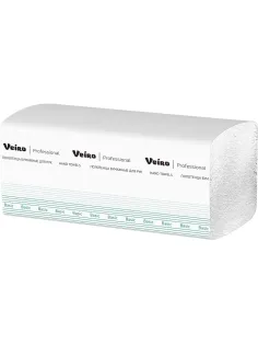 Полотенца бумажные д/дисп Veiro Prof Basic 1сл 250лx20пач/кор V-слож KV104