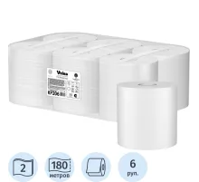 Полотенца бумажные Veiro Professional Comfort с ЦВ 2сл 180м 6рул/уп KP206