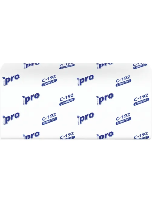 Полотенца бумажные д/дисп Protissue V-слож 1сл 250л/пач 20пач/кор_C192