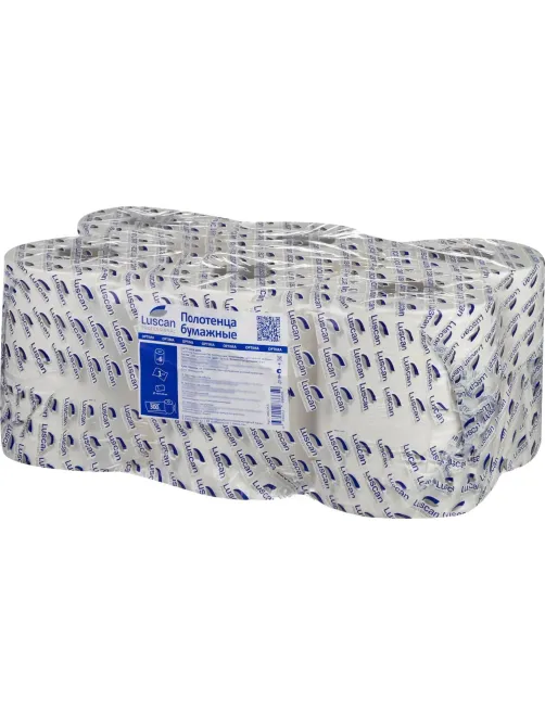 Полотенца бумажные д/дисп. Luscan Professional 1сл300м 6рул/уп