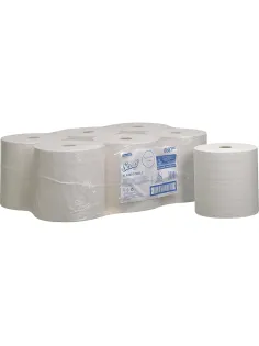 Полотенца бумажные д/дисп в рулонах KK SCOTT? XL 1сл бел 354 м 6 рул. 6687
