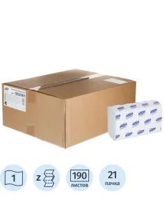 Полотенца бумажные д/дисп. Luscan Professional Zсл1слвт190л21пач/уп