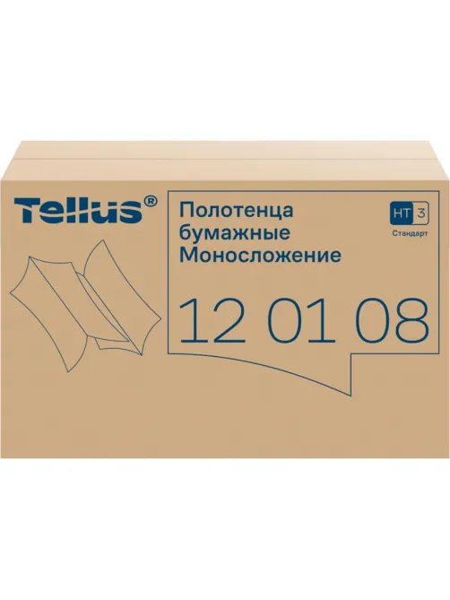 Полотенца бумажные д/держ. Торк/Tellus Н3 Стандарт 1сл.250лx20пач/уп 120108
