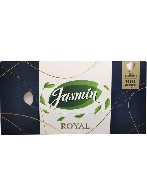 Салфетки косметические Jasmin 3-сл. 100шт./уп.белые