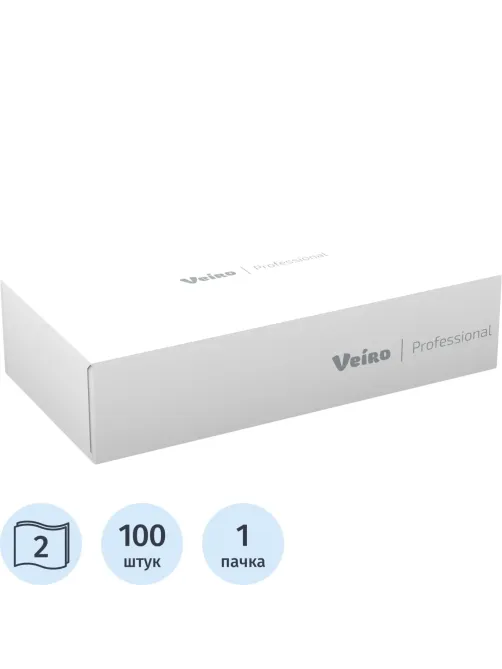 Салфетки косметические Veiro Professional 2сл 100листов/уп_УГМК