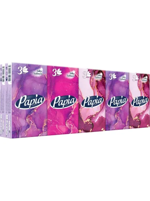 Носовые платочки Papia 3 сл.10лx10 пач/уп