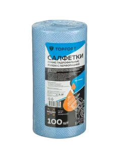 Салфетки сухие гидрофильные Topfort рулон с перфорацией 100 шт/уп 320x300мм