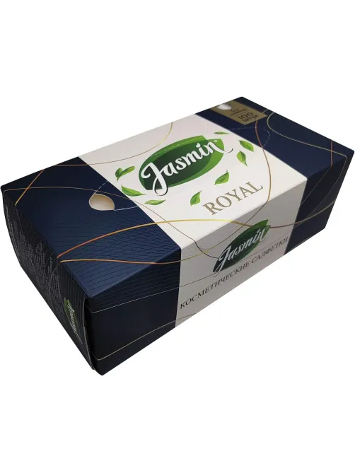 Салфетки косметические Jasmin 3-сл. 100шт./уп.белые