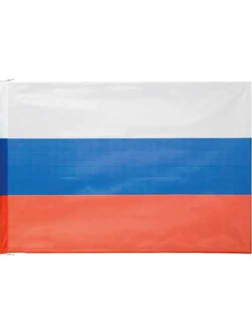 Флаг РФ 225х150 см, уличный, флажная сетка