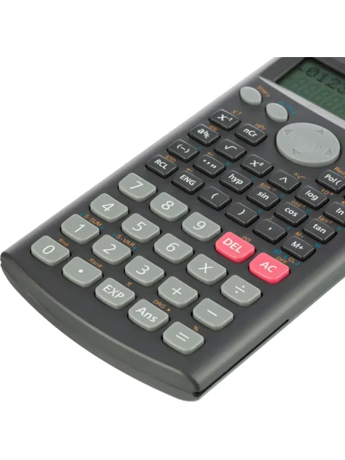 Калькулятор научный Deli E1710SR,240фун,2стр.дисп,10+2разр,162х84,темн.сер