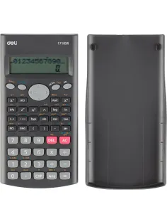 Калькулятор научный Deli E1710SR,240фун,2стр.дисп,10+2разр,162х84,темн.сер