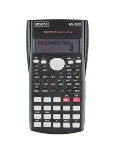 Калькулятор научный Attache AS-300,10р,2 стр,пит.от бат.,240 фун,темн.сер