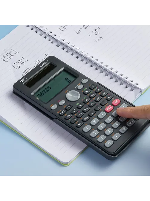 Калькулятор научный Deli ED300SR-2,10+2р,300ф,2ст,172,6х82,7,дв пит,т.сер