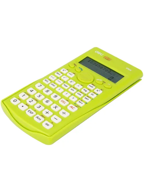Калькулятор научный (ЕГЭ) Deli E1710A,10-р,2 стр,240 ф.,бат.,162х84мм,зел