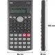 Калькулятор научный Deli E1710SR,240фун,2стр.дисп,10+2разр,162х84,темн.сер