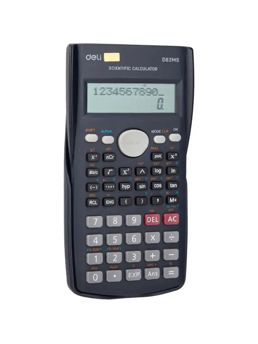 Калькулятор научный Deli ED82MS темно-синий 10+2-разр. 240 функций