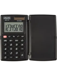 Калькулятор карманный с крышк. Attache, AEP-101,8р,дв.пит.,черн