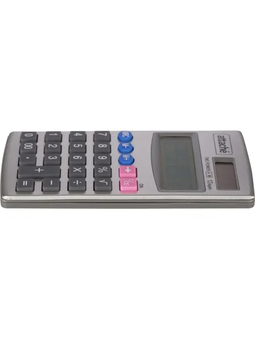 Калькулятор карманный Attache ATC-333-12P 12-ти разрядный серебристый