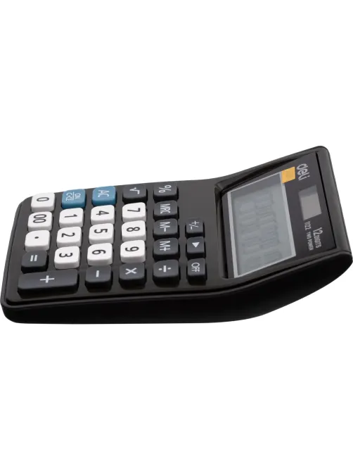 Калькулятор карманный Deli E1122, 12-р, дв.пит., 120х86мм, серый