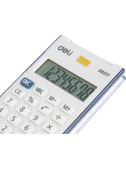 Калькулятор карманный Deli E39217, 8-р, батар., 102x61мм, синий