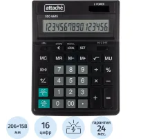 Калькулятор настольный  Attache SDC-664S 16-разрядный черный 206х158х33мм