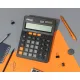 Калькулятор настольный ПОЛНОРАЗМ. КОМУС EM444, 12-р,дв.пит,204x155мм,черн